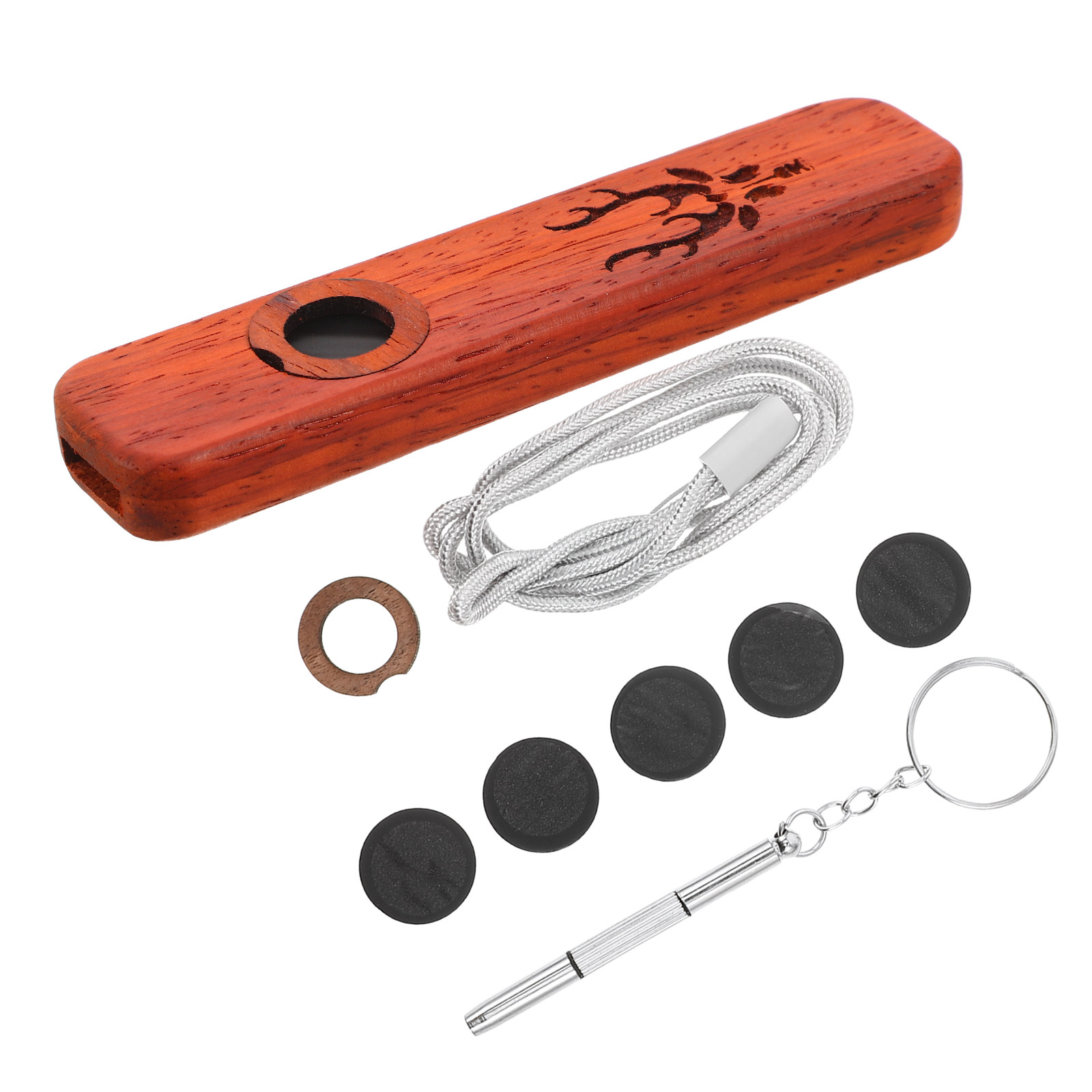 Musical Instrument I Play - 1 комплект деревянного казу из натурального