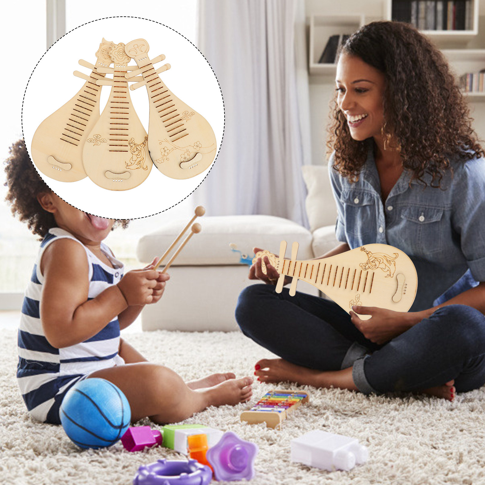 Musical Instrument Diy For Kids - Набор для изготовления детской лютни из