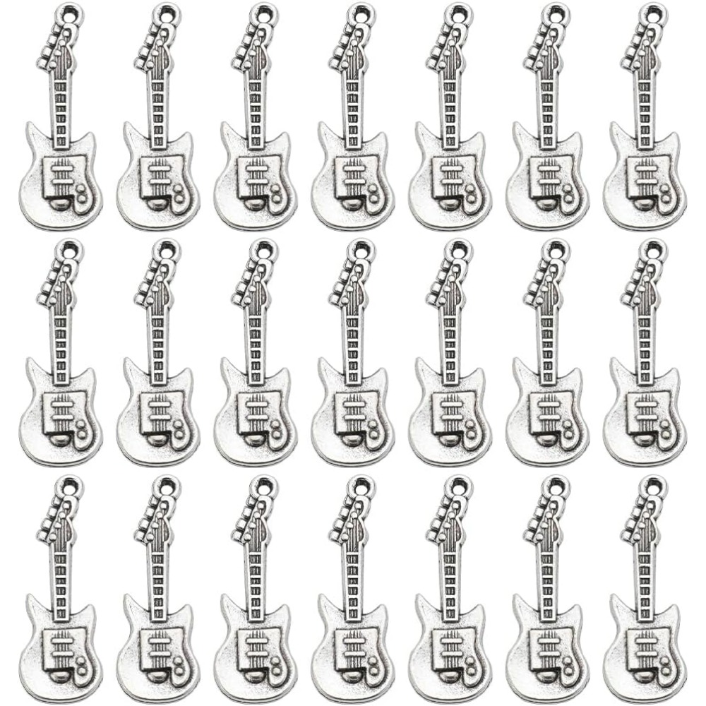 Musical Instrument Guitar - 1 коробка, 50 шт., винтажные подвески