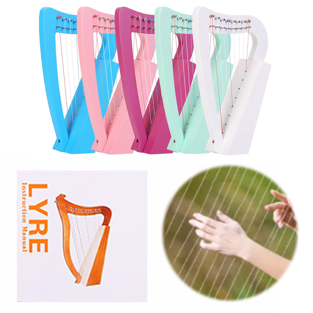 Musical Instrument Lyre - 8-струнная лира-арфа из массива дерева, мини-арфа