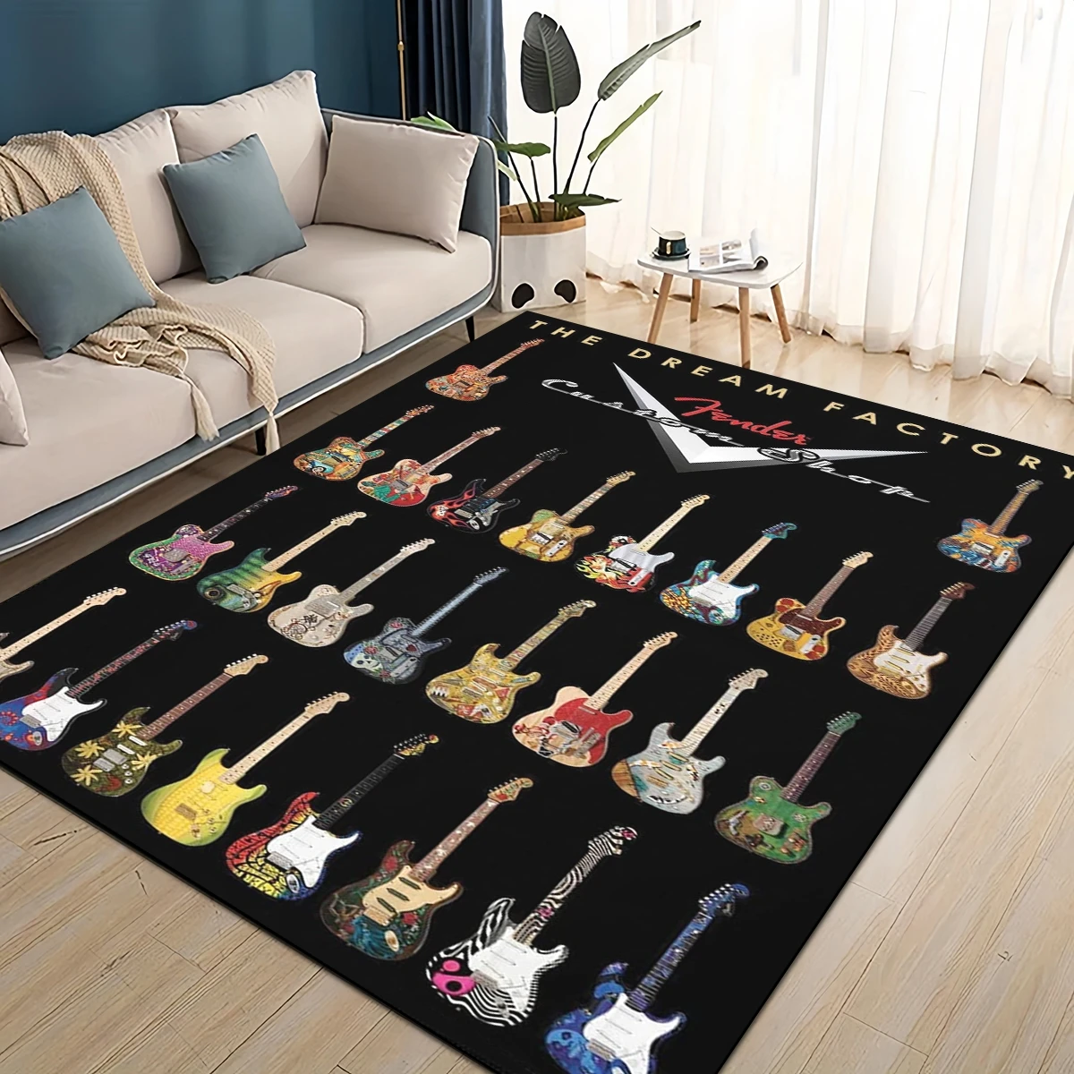 Musical Instrument Online - 3D Ретро логотип Fender, гитарные инструменты,