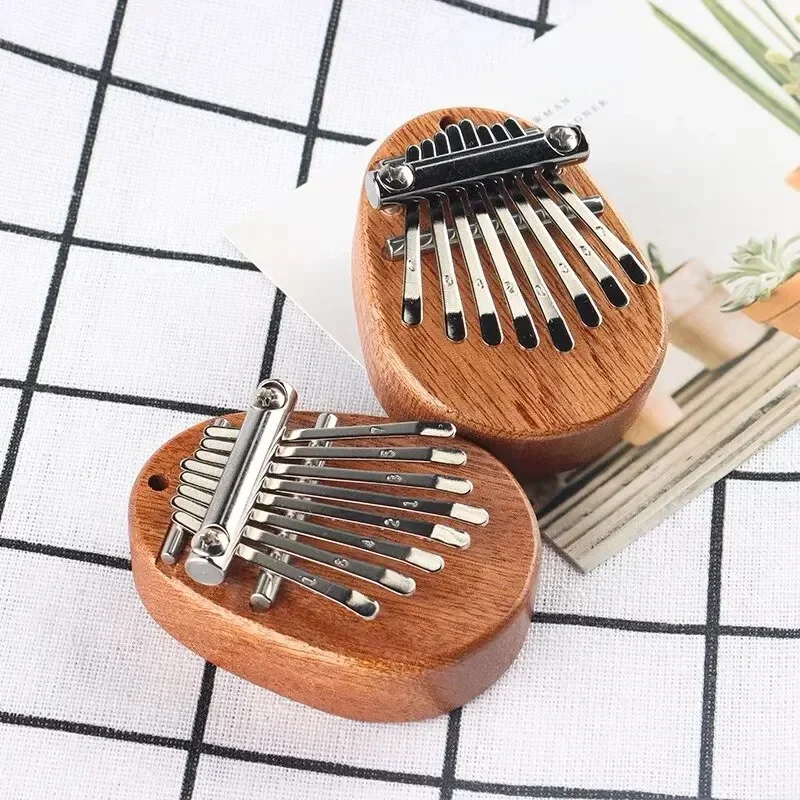 Musical Instrument Piano - 1 шт. Деревянная мини-калимба (8 тонов),
