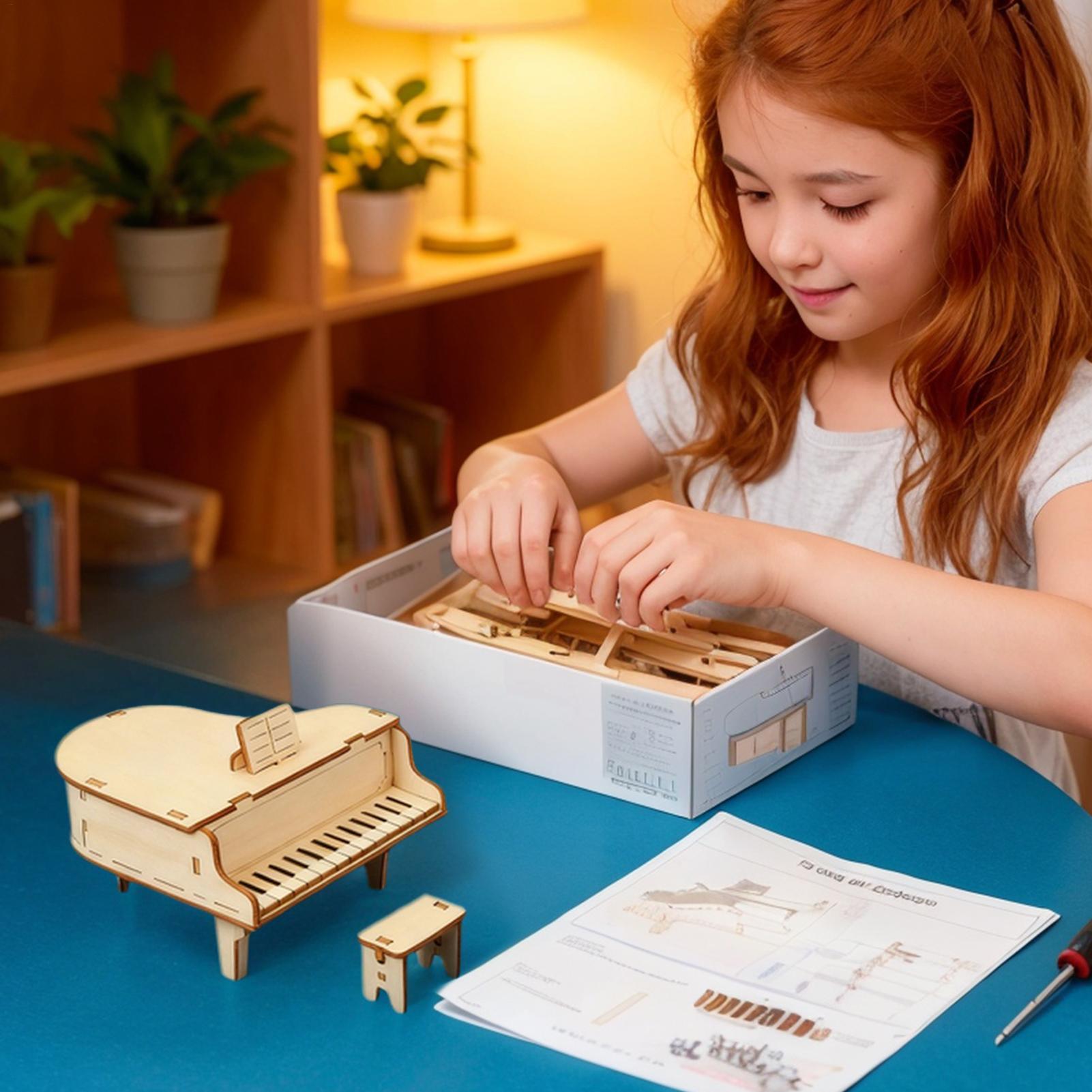Musical Instrument Diy For Kids - DIY музыкальная шкатулка комплект деревянный инструмент