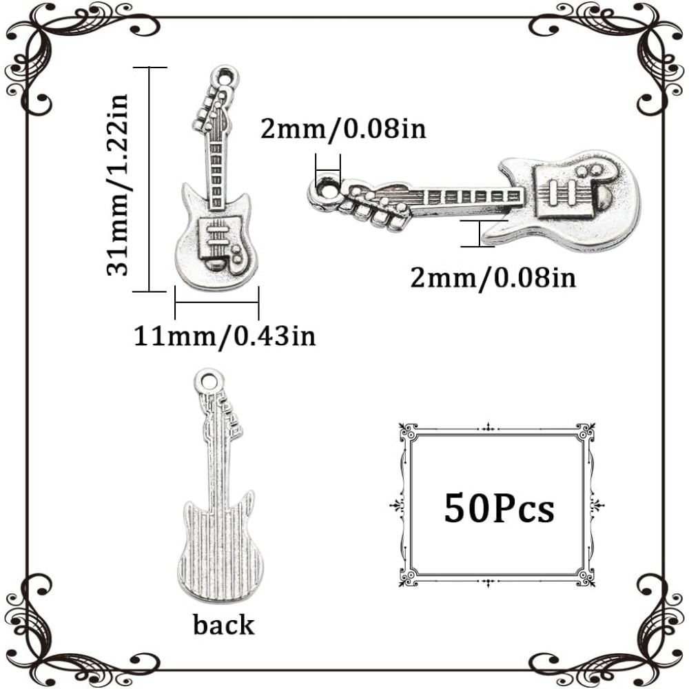 1 коробка, 50 шт., винтажные п – обзор и цена Musical Instrument Guitar